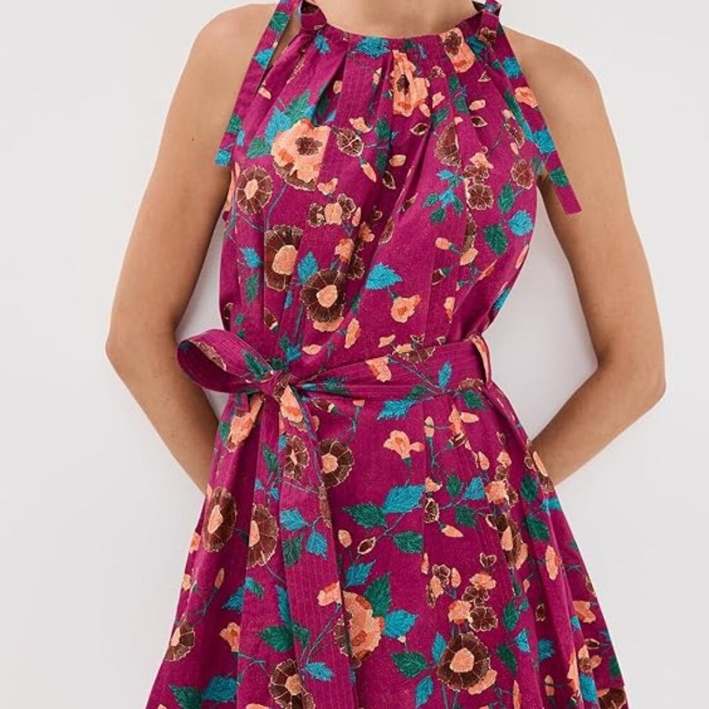 Ulla Johnson Pink Brienne Ruby Flora Dress 6